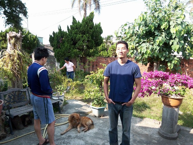 mitchell in a yard